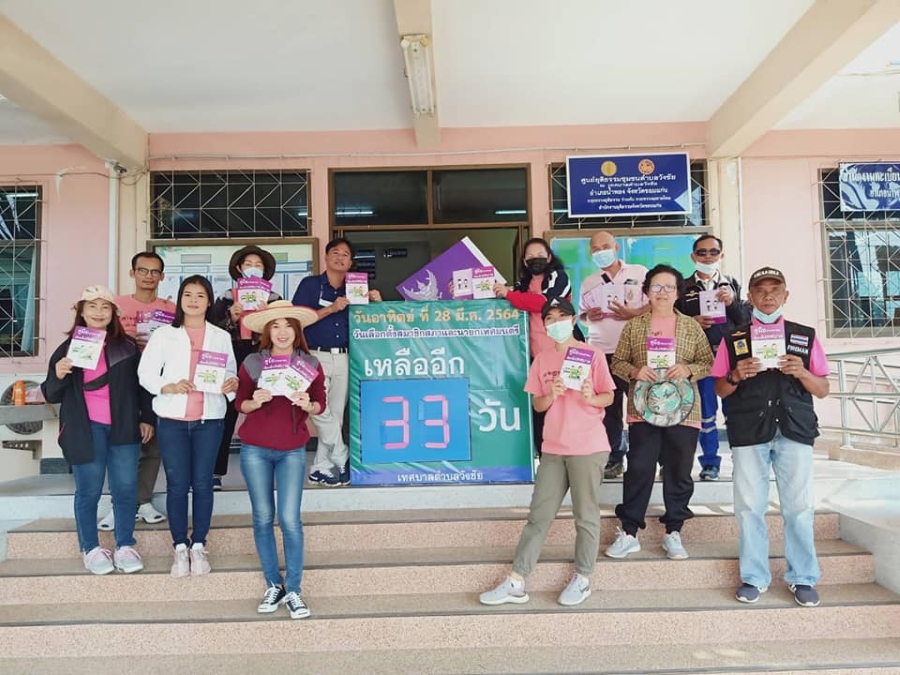 เทศบาลตำบลวังชัย ได้จัดกิจกรรมออกประชาสัมพันธ์ให้ความรู้และแจกคู่มือประชาชนเกี่ยวกับการเลือกตั้ง นายกเทศมนตรีและสมาชิกสภาเทศบาล ให้กับประชาชนในพื้นที่เขตเลือกตั้งของเทศบาล