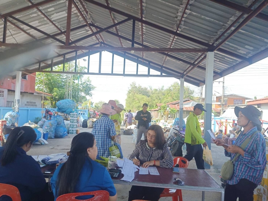 ประมวลภาพกิจกรรมการออกรับซื้อขยะรีไซเคิล  กองทุนขยะเป็นบุญเทศบาลตำบลวังชัย ระหว่างวันที่ 5-8 พฤษภาคม 2569 
